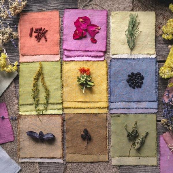 🌿 Natural Fabric Dyeing_ My Collection of Colors 🎨